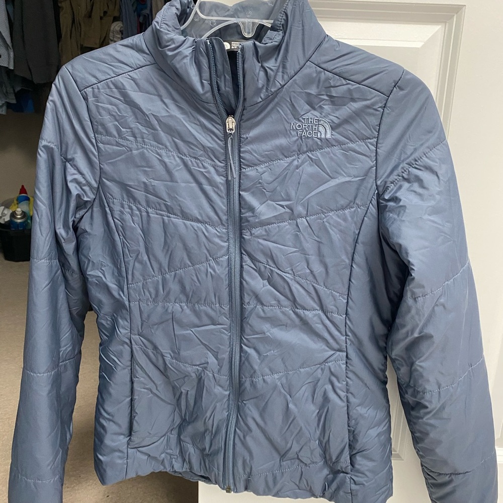 Blue North Face puffer size small